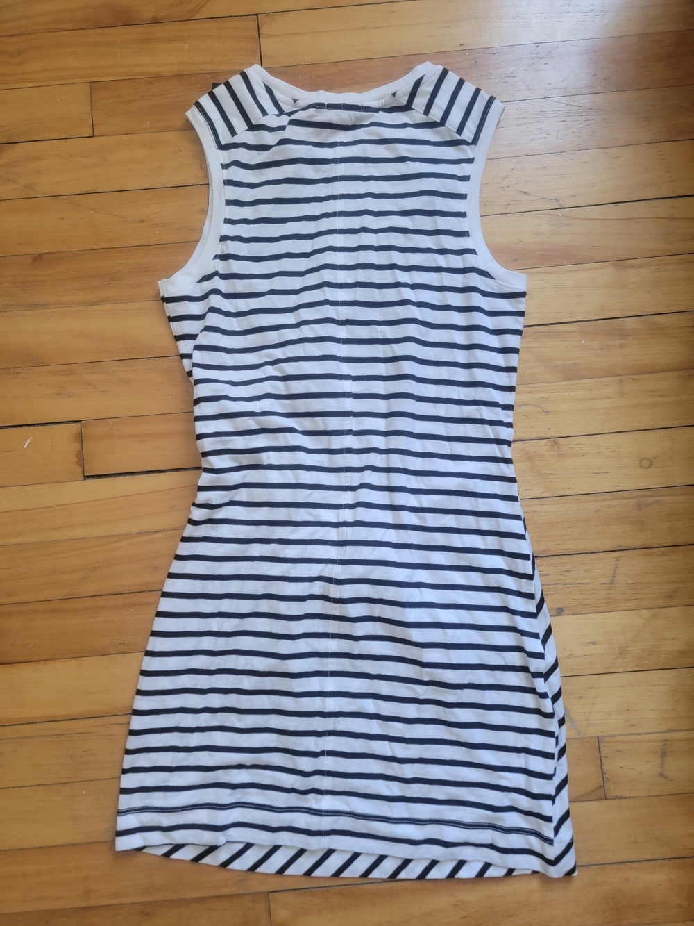 ATM Anthony Thomas Melillo Black & White Striped Tie-Waist Dress - Picture 2 of 3